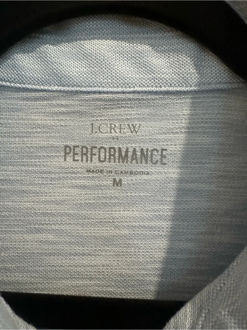 J. Crew Performance Men's Pale Blue Heather Polo